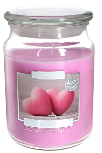 KOTARBAU® Duftkerze Duft Groß im Glas mit Deckel Love Geschenkidee Aromatherapie Dekorations-Kerzen Brenndauer bis zu 100 Stunden von KOTARBAU