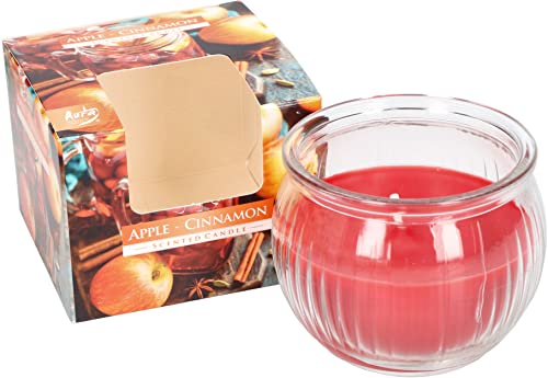 KOTARBAU® Duftkerze Duftkerze im Glas Brenndauer bis zu 28 Stunden Geschenke mit Angenehmer Duft Aromatherapie Dekorations-Kerzen Apple - Cinnamon von KOTARBAU