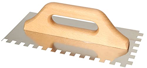 KOTARBAU® Edelstahl 280 x 130mm Zahnkelle 10x10mm mit Holzgriff von KOTARBAU