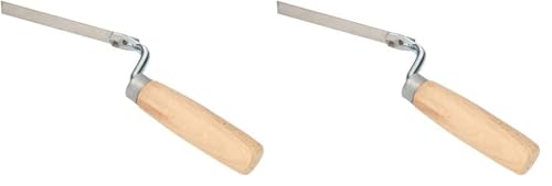 KOTARBAU® Edelstahl Fugenkelle 14 mm zum Verfugen mit Holzgriff Spachtel Fugeneisen Fugenformer unabdingbar für Fugenarbeiten (Packung mit 2) von KOTARBAU