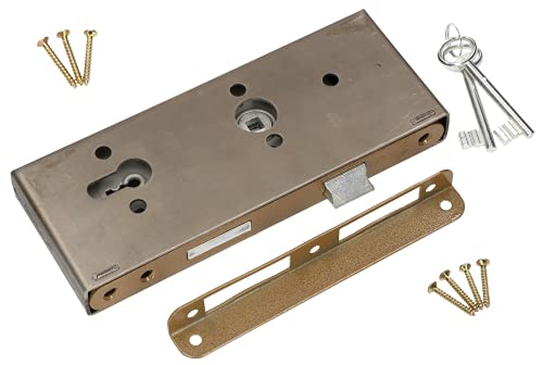 KOTARBAU® Einsteckschloss 72x50mm mit Schlosskasten Buntbart-Ausführung Universal Rechts und Links von KOTARBAU
