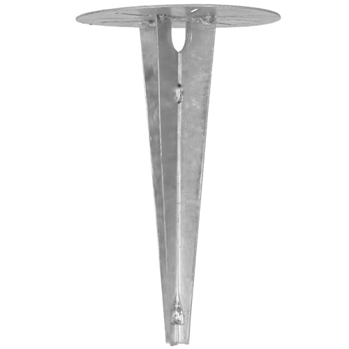 KOTARBAU® Erdspieß Einschlaghülse für Gartenbeleuchtung ⌀ 190 mm verzinkter Stahl Erdungsspieß Bodenanker Erdanker Einschlagbare Bodenhalterung für Gartenlampen Einschlagbodenhülse Bodenhülse Anker von KOTARBAU