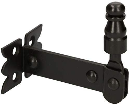 KOTARBAU® Fensterladenhalter 68 mm Einschrauben Fensterhalter Klappladenhalter Fensterladen Fenster Feststeller Pulverbeschichtet Schwarz Stahl von KOTARBAU
