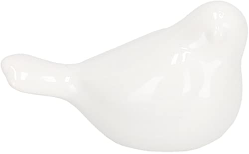 KOTARBAU® Figur Heimdekoration Keramikfigur in der Gestalt eines Vogels 5x10 cm Weiß Keramik-Vogel von KOTARBAU