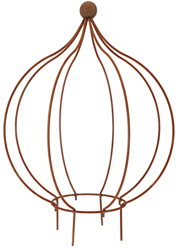 KOTARBAU® Gartendekoration Zwiebel Edelrost 490mm Ecorost eine Schöne Dekoration Zwischen Ihren Blumen von KOTARBAU