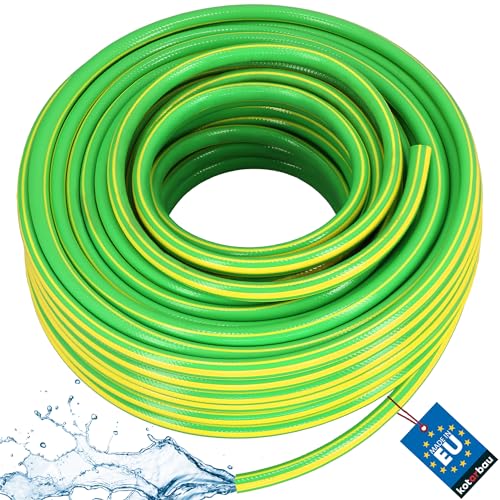 KOTARBAU® Gartenschlauch 3/4" 50m Grün-Gelb Professionell zum Gießen von Pflanzen 4-lagig von KOTARBAU