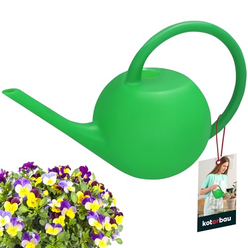 KOTARBAU® Gießkanne Garten 1,2 L Grün Lange Tülle Kunststoff Gießkannen Gießkanne Kinder Gießkanne Plastik Outdoor Gießkanne klein Plastik Giesskanne klein Gießkanne Balkon Kindergießkanne klein von KOTARBAU