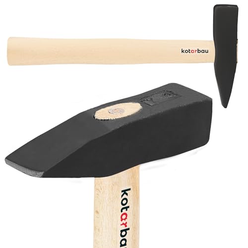 KOTARBAU® Hammer 0,5 kg mit Holzschaft Stahlhammer 265 mm Schlosserhammer Vorschlaghämmer Ingenieurhammer Werkzeug von KOTARBAU