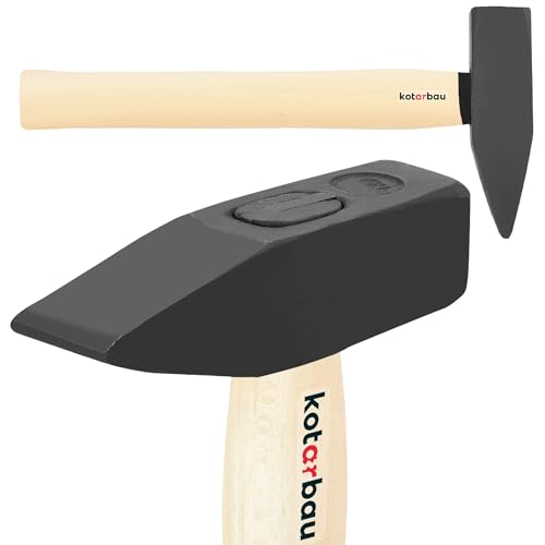 KOTARBAU® Hammer 1 kg mit Holzschaft Stahlhammer 305 mm Schlosserhammer Vorschlaghämmer Ingenieurhammer Werkzeug von KOTARBAU