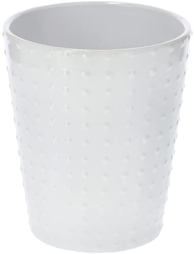 KOTARBAU® Keramik Blumentopf Übertopf für Orchideen H 150mm ⌀ 120 mm Weiß Konvexe Punkte von KOTARBAU