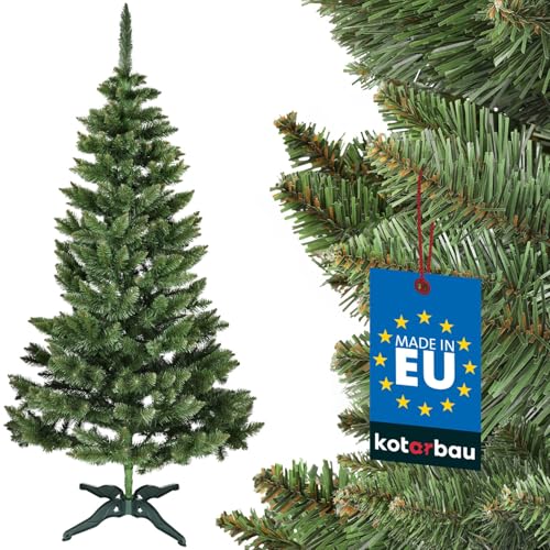 KOTARBAU® Künstlicher Weihnachtsbaum 220 cm Tannenbaum Künstlich mit Plastik Ständer Christbaum Christmas Tree von KOTARBAU