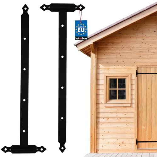 KOTARBAU® Ladenband 800 mm 2 St. Platte 255 mm Kugellager Schmiernippel Torband Türband Torscharnier Türscharnier Gartentorscharnier Scharnier von KOTARBAU