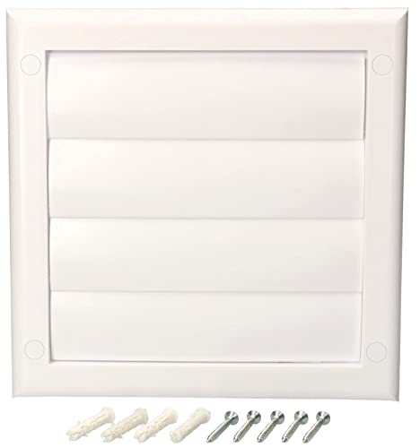 KOTARBAU® Lüftungsgitter Abdeckhaube mit Verschließbaren Lamellen Weiß Ø 125 mm von KOTARBAU