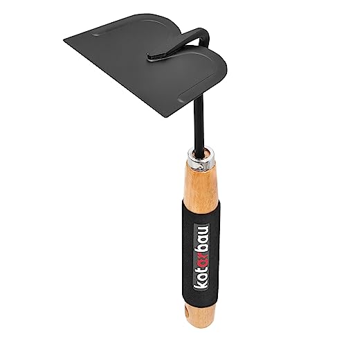 KOTARBAU® Mini Hacke 78 x 100 mm aus Stahl für kleine Pflanzen Kleinhacke mit Holzstiel 30 cm Gartenhacke Unkrauthacke Pflanzhacke Gartenwerkzeug zum Umpflanzen Jäten Gartenpflege von KOTARBAU