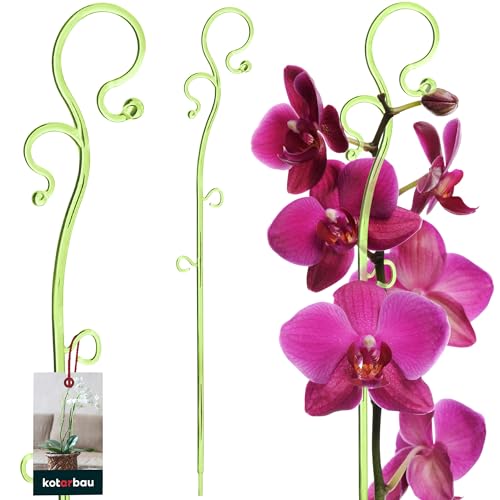 KOTARBAU® Pflanzenstütze Grün PVC 39 cm Blumenstütze Rankhilfe Zimmerpflanzen Blumenstütze Garten Orchideenstab Stützstab Pflanzen dekorative Pflanzenhalter Zimmerpflanzen Rankstäbe von KOTARBAU