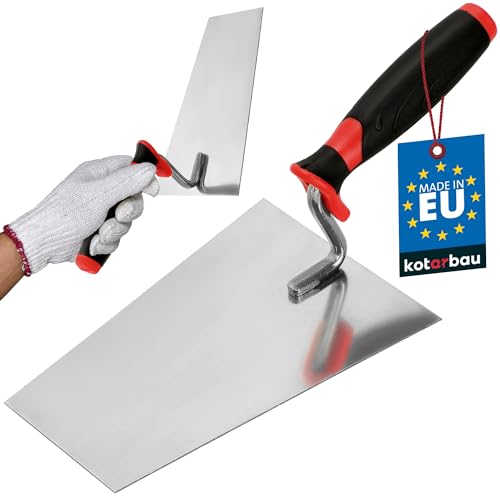 KOTARBAU® Professionelle Edelstahl Trapezkelle Geschliffen Soft 180 mm von KOTARBAU