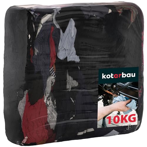 KOTARBAU® Putzlappen Werkstatt 10 kg Baumwolle Putztücher Auto Putztücher Industrieputzlappen Werkstatt Lappen Spültücher Küchenlappen Kamintücher Auto Pflege Set von KOTARBAU