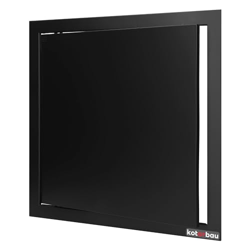 KOTARBAU® Revisionstür 30x30 cm Revisionsklappe Trockenbau Schwarz Kunststoff Wartungsklappe Revisionsdeckel Serviceklappe Revitür Reinigungsklappe von KOTARBAU
