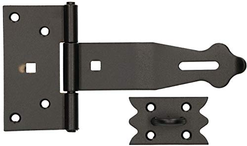 KOTARBAU® Sicherheitsüberfalle 160 x 35 mm Überfalle Überfallescharnier Scharnier Türriegel Vorhängeschloss Verrieglung Klappriegel Kellerverschluss von KOTARBAU