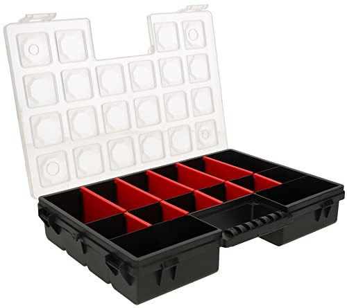 KOTARBAU® Sortierkasten Kasten 28 cm 14 Kammern Kleinteilemagazin Verstellbare Trennwände von KOTARBAU