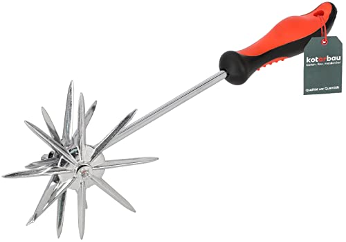 KOTARBAU® Sternfräse Gartenfräse Rotationskultivator manuell Kohlenstoffstahl 370 mm von KOTARBAU
