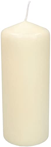 KOTARBAU® Stumpenkerzen 200 mm Säulenkerzen Blockkerzen ⌀ 80 mm Ecru von KOTARBAU