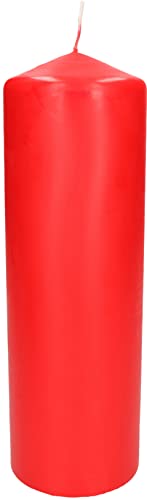 KOTARBAU® Stumpenkerzen 250 mm Säulenkerzen Blockkerzen ⌀ 80 mm Rot von KOTARBAU