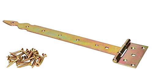 KOTARBAU® T-Scharnier Dekorativ 350 mm Verzinkt Gelb von KOTARBAU