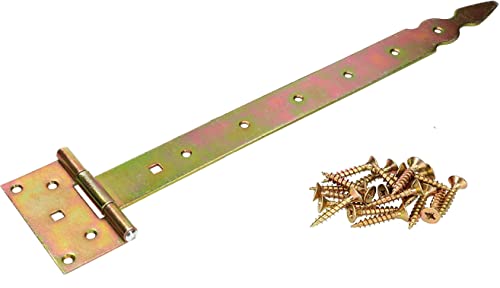 KOTARBAU® T-Scharnier Dekorativ 400 mm Verzinkt Gelb von KOTARBAU