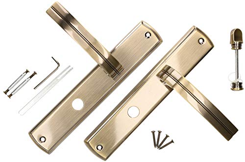 KOTARBAU® Türdrückerset 72 mm WC Langschild Patina Universal Modern von KOTARBAU