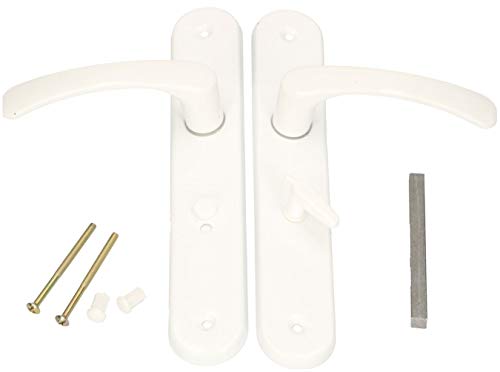 KOTARBAU® Türgriff 72 mm Links Rechts WC Weiß Türgarnitur Türbeschlag Türdrücker Türklinke Drückergarnitur Toilettentür Zimmertür Langschild Alu von KOTARBAU