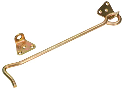 KOTARBAU® Türhaken 250x7mm zum Aufschrauben Kompletter Satz Verzinkt Gelb von KOTARBAU