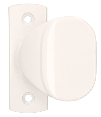 KOTARBAU® Türknauf Kugelknauf mit Kurzem Schild für Türen Tore Pforten Weiß von KOTARBAU