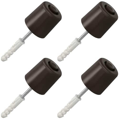 KOTARBAU® Türstopper Boden zum Schrauben - 43 mm - - Bodentürstopper - Bodenmontage - Türstopper - aus Gummi (Braun, 4er Set) von KOTARBAU