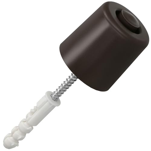 KOTARBAU® Türstopper Boden zum Schrauben - 43 mm - Braun - Bodentürstopper - Bodenmontage - Türstopper - aus Gummi von KOTARBAU