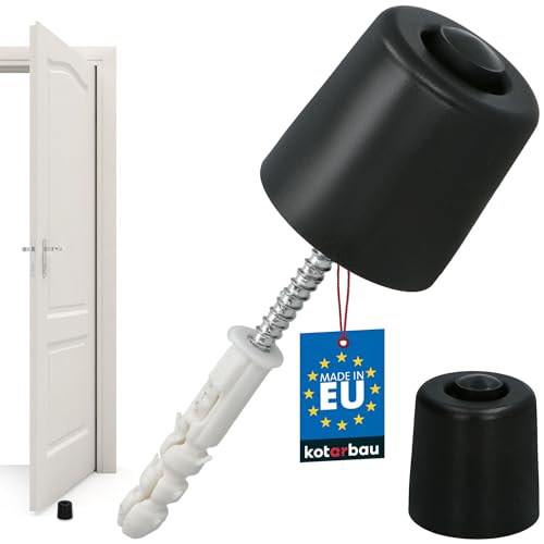 KOTARBAU® Türstopper Boden zum Schrauben - 43 mm - Schwarz - Bodentürstopper - Bodenmontage - Türstopper - aus Gummi von KOTARBAU