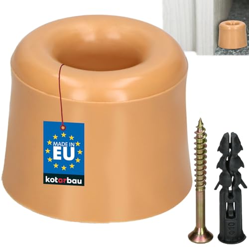 KOTARBAU® Türstopper Boden zum Schrauben - Beige - 27 mm - Bodentürstopper - Bodenmontage - Türstopper - aus Gummi von KOTARBAU