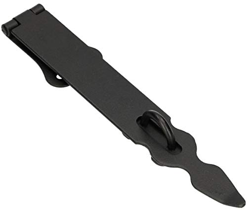 KOTARBAU® Überfalle 250 mm Sicherheitsüberfalle Pulverbeschichtung Vorrichtung Vorhängeschloss Stahl Schwarz Türbeschlag Torbeschlag Überfallescharnier von KOTARBAU