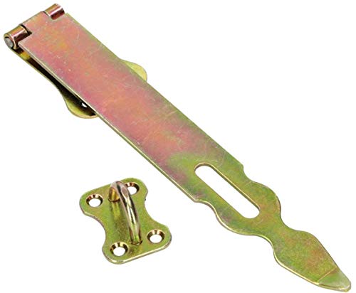 KOTARBAU® Überfalle 250 mm Sicherheitsüberfalle Verzinkt Vorrichtung Vorhängeschloss Verschluss Stahl Gelb Türbeschlag Torbeschlag Überfallescharnier von KOTARBAU