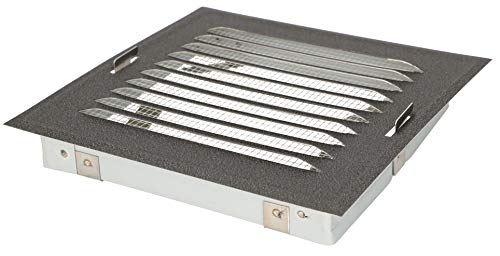 KOTARBAU® Ventilationsgitter 14 x 14 cm mit Insektennetz Lüftungsgitter Metall Gitter für Kamine Ventilation Anthrazit von KOTARBAU