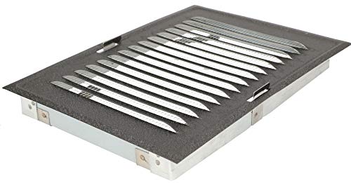 KOTARBAU® Ventilationsgitter 14 x 21 mm mit Insektennetz Lüftungsgitter Metall Gitter für Kamine Ventilation Anthrazit von KOTARBAU