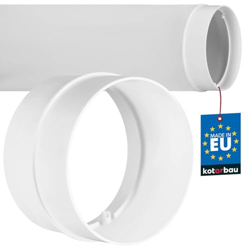 KOTARBAU® Verbindungsstück für Lüftungsrohr Rundkanal Ø 100 mm von KOTARBAU