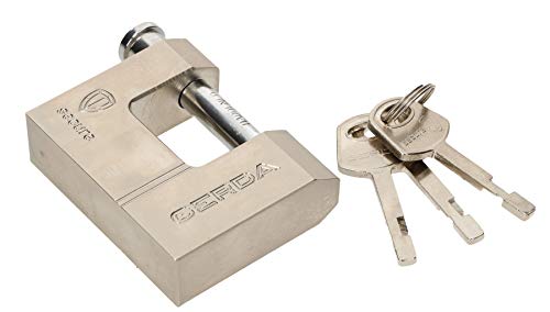 KOTARBAU® Verstärktes Messing-Vorhangschloss 70 mm Monoblock Vorhängeschloss mit Bolzen Einbruchsicherung Bügelschloss Gehärtetes Massivschloss von KOTARBAU