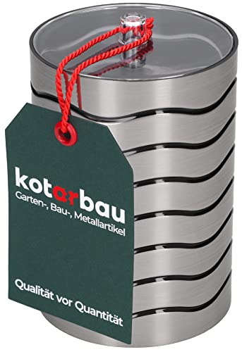 KOTARBAU® Wattepads-Behälter Wattepad-Halter mit Deckel Elegant Silber 75 x 105 mm von KOTARBAU