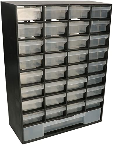 KOTARBAU® Werkstatt-Aufbewahrungsbox mit 33 Schubfächern 55S 2M Modul Schwarz von KOTARBAU