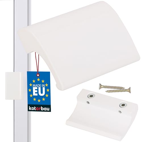 KOTARBAU Balkontürgriff Weiss 9016 Terrassentürgriff DE LUXE Sicher Raucher Türoptik Schließen Griffmuschel Universal Ziehgriff Aluminium Balkongriff KOTARBAU Balkontürgriff Weiss 9016 Terrassentürgriff DE LUXE Sicher Raucher Türoptik Schließen Griffmuschel Universal Ziehgriff Aluminium Balkongriff von KOTARBAU