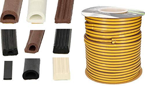 KOTARBAU Dichtungsband Für Türen Fenster D 12 x 10 mm 50 m Weiß Türdichtung Dichtungsstreifen Fensterdichtung Gummidichtung Selbstklebend EPDM KOTARBAU Dichtungsband Für Türen Fenster D 12 x 10 mm 50 m Weiß Türdichtung Dichtungsstreifen Fensterdichtung Gummidichtung Selbstklebend EPDM von KOTARBAU