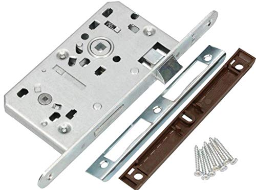 KOTARBAU® Einsteckschloss 72/55mm DIN Rechts WC Schloss Toilettetetür Badezimmertür Türschloss mit Gegenplatte Stahl Stahltürschloss Top-Qualität KOTARBAU® Einsteckschloss 72/55mm DIN Rechts WC Schloss Toilettetetür Badezimmertür Türschloss mit Gegenplatte Stahl Stahltürschloss Top-Qualität von KOTARBAU