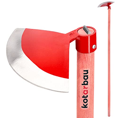 KOTARBAU Gartenhacke Halbrund 180 mm x 90 mm mit Stiel 119 cm Unkrauthacke Gartenhacke Pflanzhacke Gartenwerkzeug zum Umpflanzen Jäten Gartenpflege KOTARBAU Gartenhacke Halbrund 180 mm x 90 mm mit Stiel 119 cm Unkrauthacke Gartenhacke Pflanzhacke Gartenwerkzeug zum Umpflanzen Jäten Gartenpflege von KOTARBAU