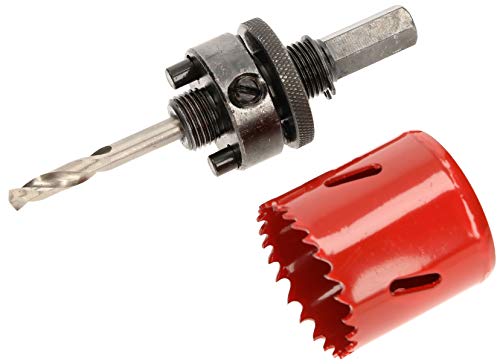 KOTARBAU Lochsäge 44 mm HSS mit Zentrierbohrer Lochfräse Bohrkrone Lochkreissäge Sägekranz für Metall, Edelstahl, Holz, Kunststoff von KOTARBAU